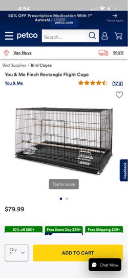 You & Me Finch/cockateil Rectangle Flight Cage