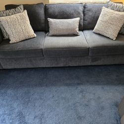 LIKE NEW SMOKEY BLUE SOFA $450 OBO