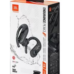 NEW JBL Endurance Peak 3 True Wireless Bluetooth In-Ear Sport Headphones (Black)