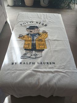 Vintage Polo Bear Towel .  Approximately 34" ×  66"