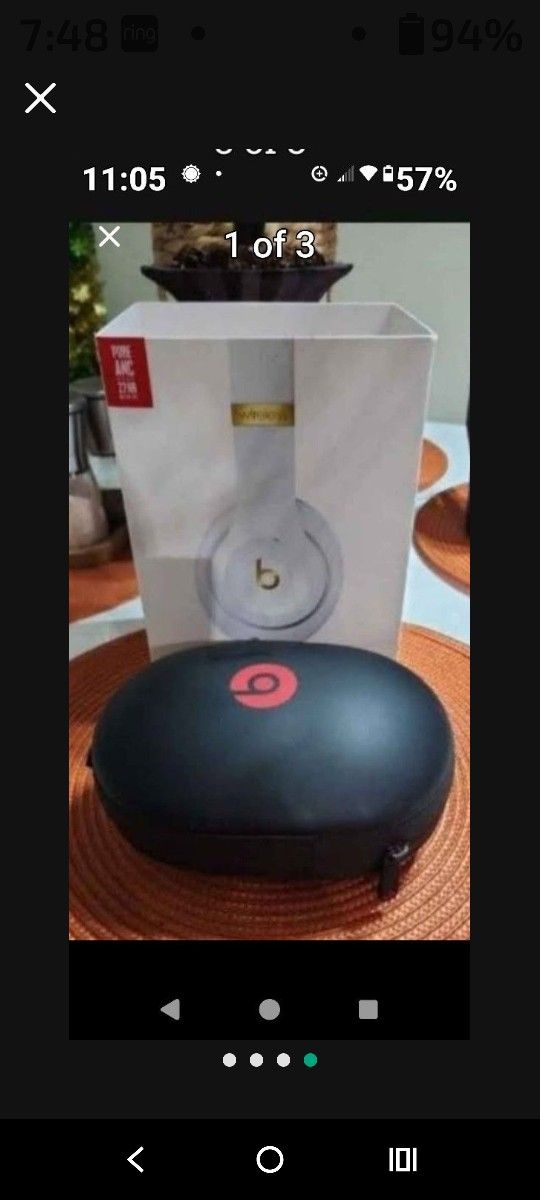 STUDIO BEATS 3 WIRELESS Used 1X WHITE & GOLD