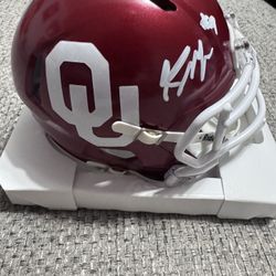 KENNETH MURRAY SIGNED OKLAHOMA SOONERS SPEED MINI HELMET BECKETT