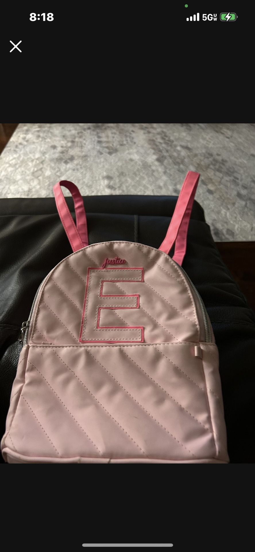 Child Backpack Letter E