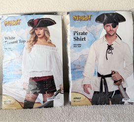 Costume Pirate Top/Shirt – Women’s M (10-12) / Men’s L