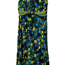 Perceptions (ic) New York Women’s  A-Line Midi Dress Sz 10 Mod Retro EUC