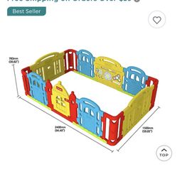 Dwinguler  Large Kids Castle Playpen 