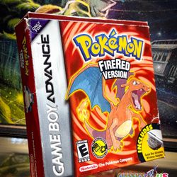 Pokemon FireRed Version (Nintendo Gameboy Advance, 2004) 
