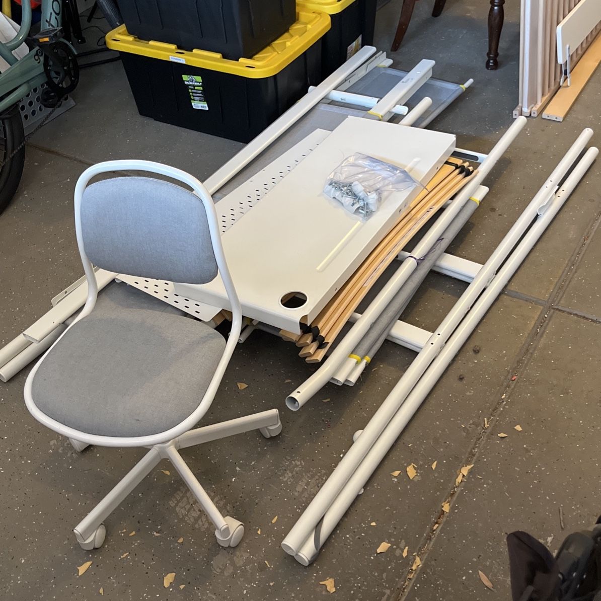 Loft Bed With Desk And Chair (IKEA Vitval)