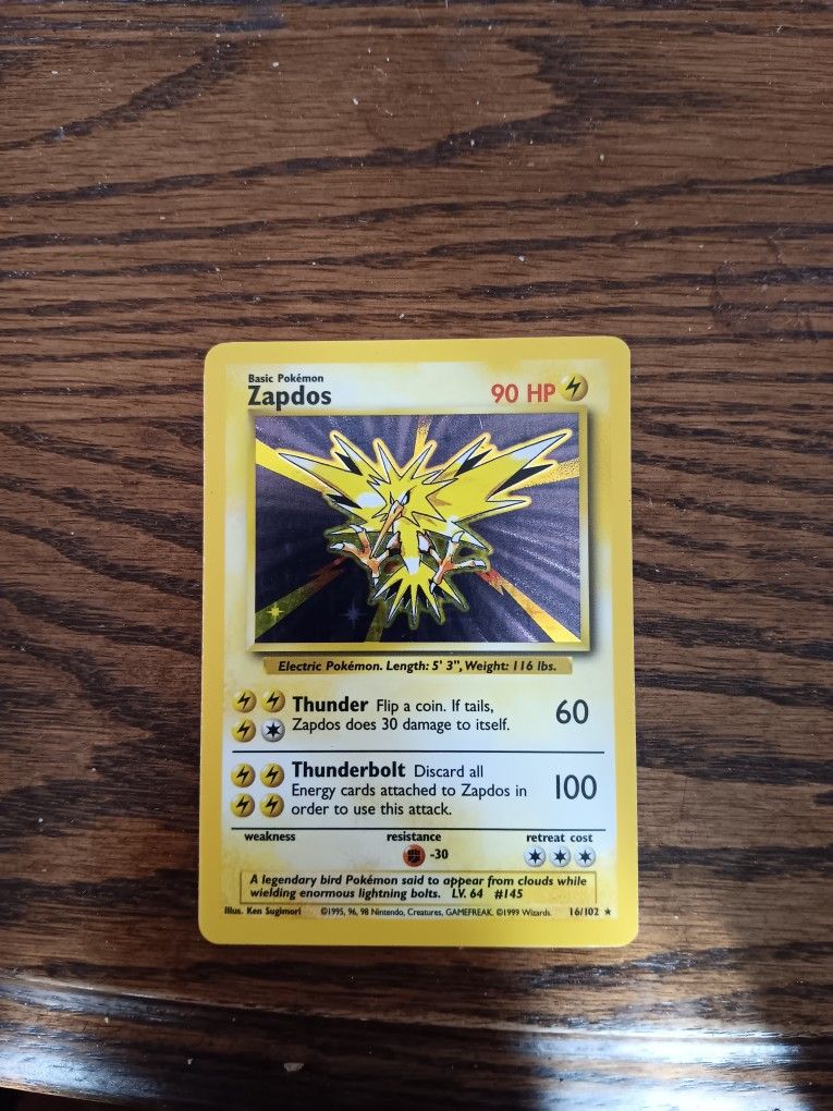 1999 Holographic Zapdos