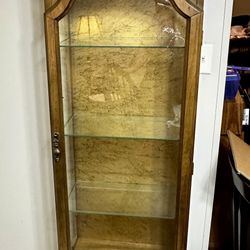 Elegant Wooden Curio Cabinet