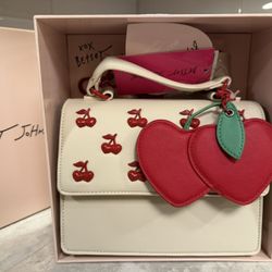Betsey Johnson Cherry Heart Purse