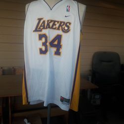 Vintage Nike Los Angeles Lakers Shaquille O'Neal Jersey Size Large