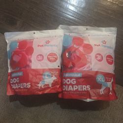 Dog Diapers - Female Large & X-Large (Package Says for MALE & FEMALE DOGs