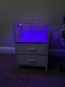 Nightstand bed cabinet very cute with LED lights