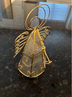 CAPIZ SHELL Angel Ornament or small tree topper