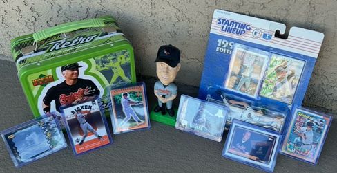 Cal Ripken Jr. Orioles Collector Lot – Starting Lineup, Bobblehead, Upper Deck Retro Tin + Cards