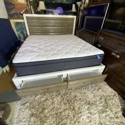 King Bed Frame And Mattress 