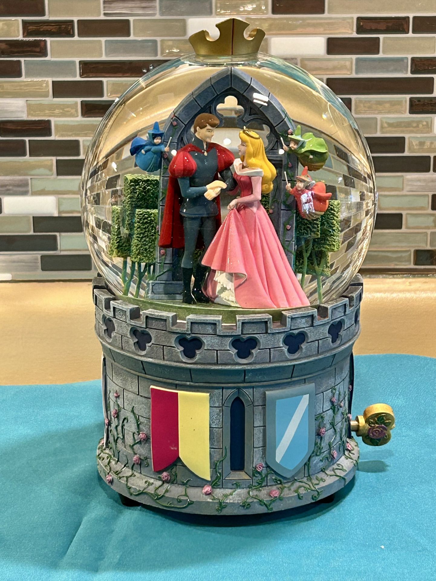 Large Disney's Sleeping Beauty musical snow globe
