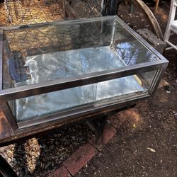 Display Cabinet Vintage - Glass And Metal 