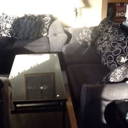 Black sofa set