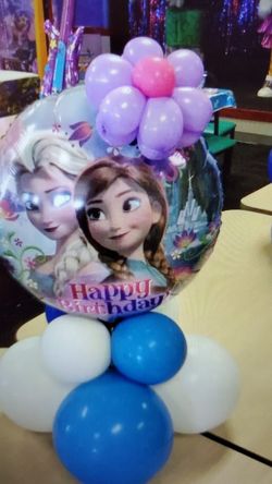Frozen balloons decor