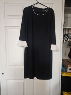 Karl Lagerfeld Paris Black Sheath Dress XL