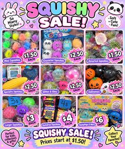 Squishy sale! Start at 1.50$