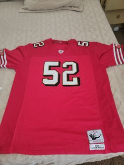Brand new 3x red #52 patrick Willis throwback.Mitchell n Ness brand. All stiched in the plastic still