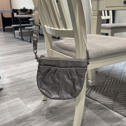 Gray Coach Cross Body Bag