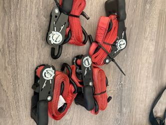 15’ Heavy-Duty Ratchet Tie-Down Straps – Set of 4