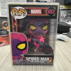 Funko PoP! Spider-Man #652 - Special Edition Sticker - Blacklight - RARE!!