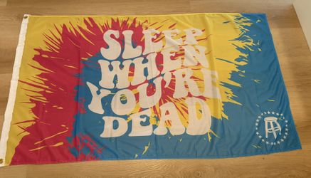 Fun Colorful Tie-Dye Tapestry/Flag