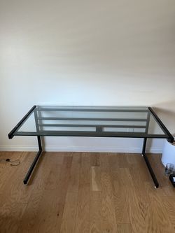 Metal Glass Desk