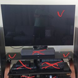 55 Inch LG OLED TV With Tv Stand. Perfect Condition