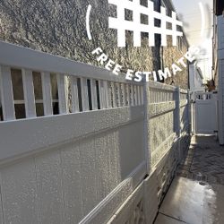 White Vinyl Fence
