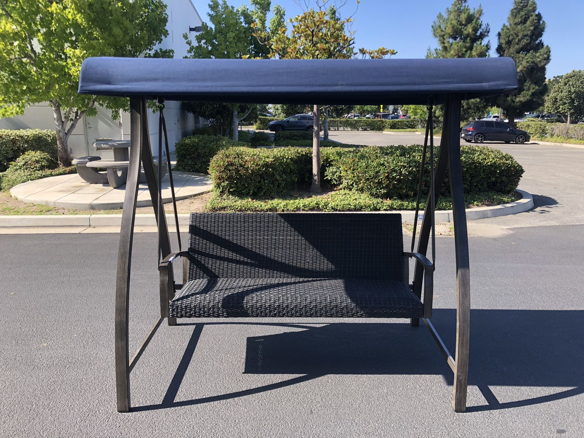 Blue Canopy Patio swing