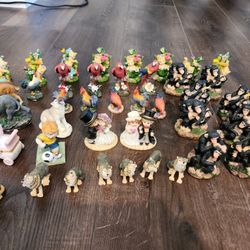 40 pcs Mini Animal Figures and Wedding etc 