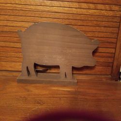 Wooden Pig . Good For Decoration 