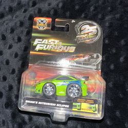 NEW Jada Fast & Furious 25 Years Small Blocks 1/43 Brian's Mitsubishi Eclipse