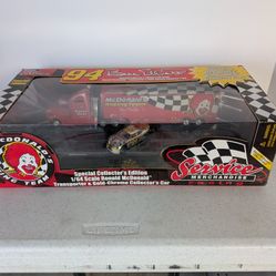Bill Elliott 1998 Racing Champions 1:64 Scale Transporter and Car
