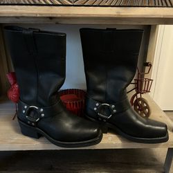 Harley Davidson (size 7w) Hustin Leather Harness Boots*
