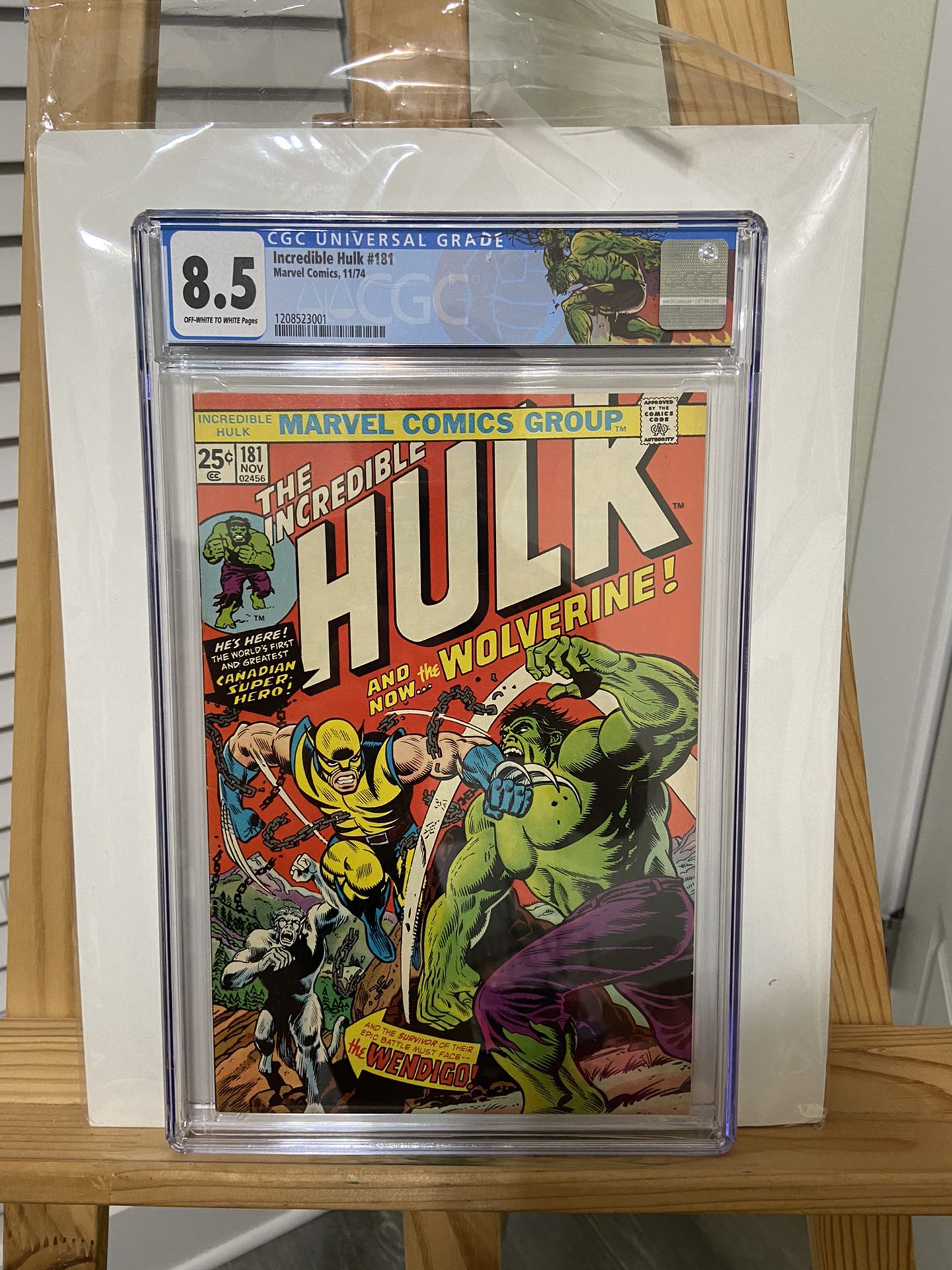 Hulk 181 CGC 8.5 Marvel Comic Book