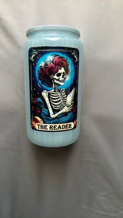 The Reader Card 16oz Glass Cup