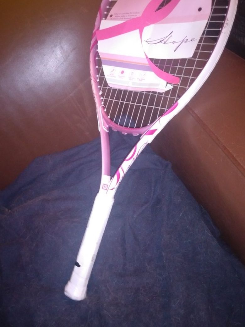 brand new Wilson breast cancer tennis racket