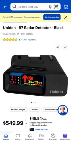 Uniden R7 radar detector