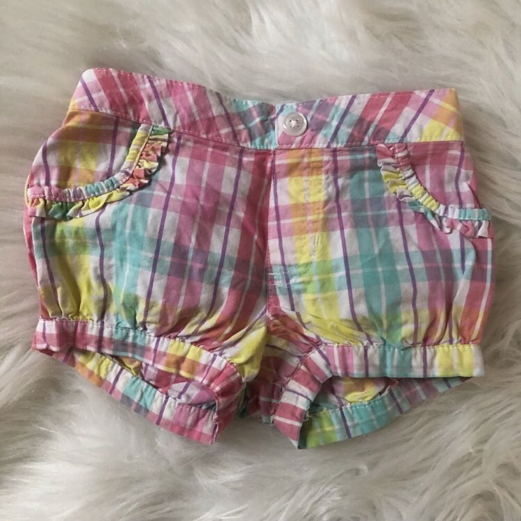 Garanimals 6-9M plaid bottoms/shorts for baby girl