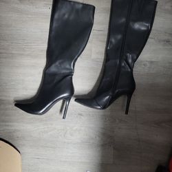 Women's Black Leather Boots