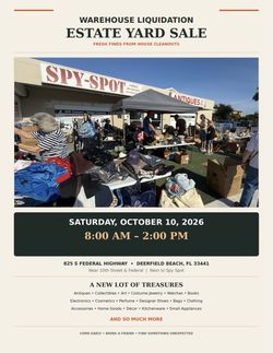 Estate warehouse yard sale