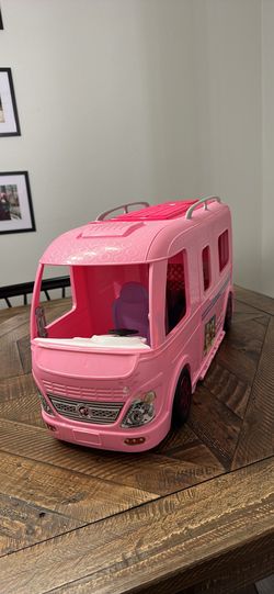 2016 Mattel Barbie Playset Expandable Dream Camper Bus Motorhome Van Rv
