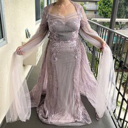 Pink Prom Evening Formal Gown Dress Size 14